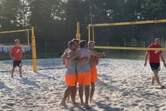 Jubel beim Porsche Beach Team